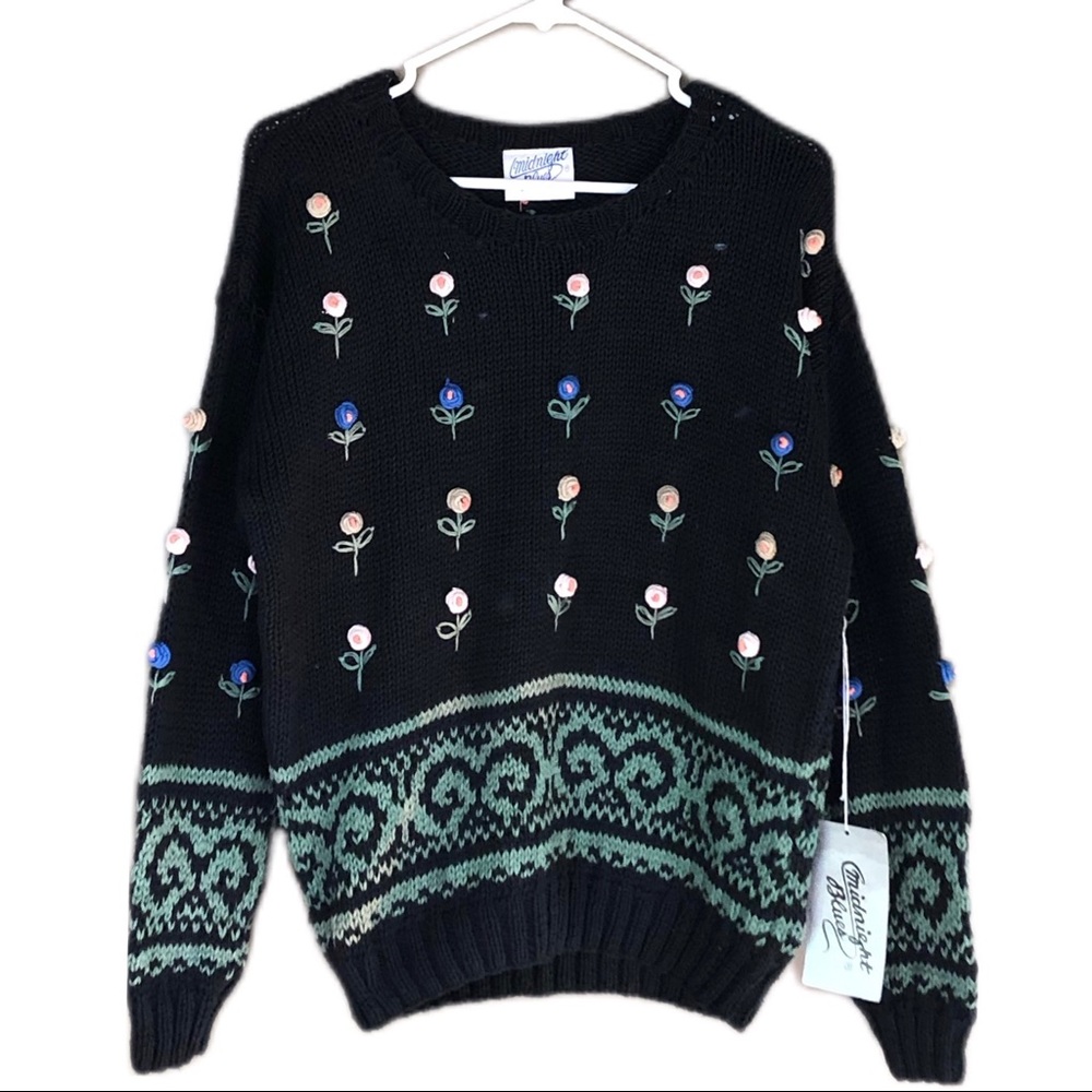 Vintage Floral Sweater-i9
